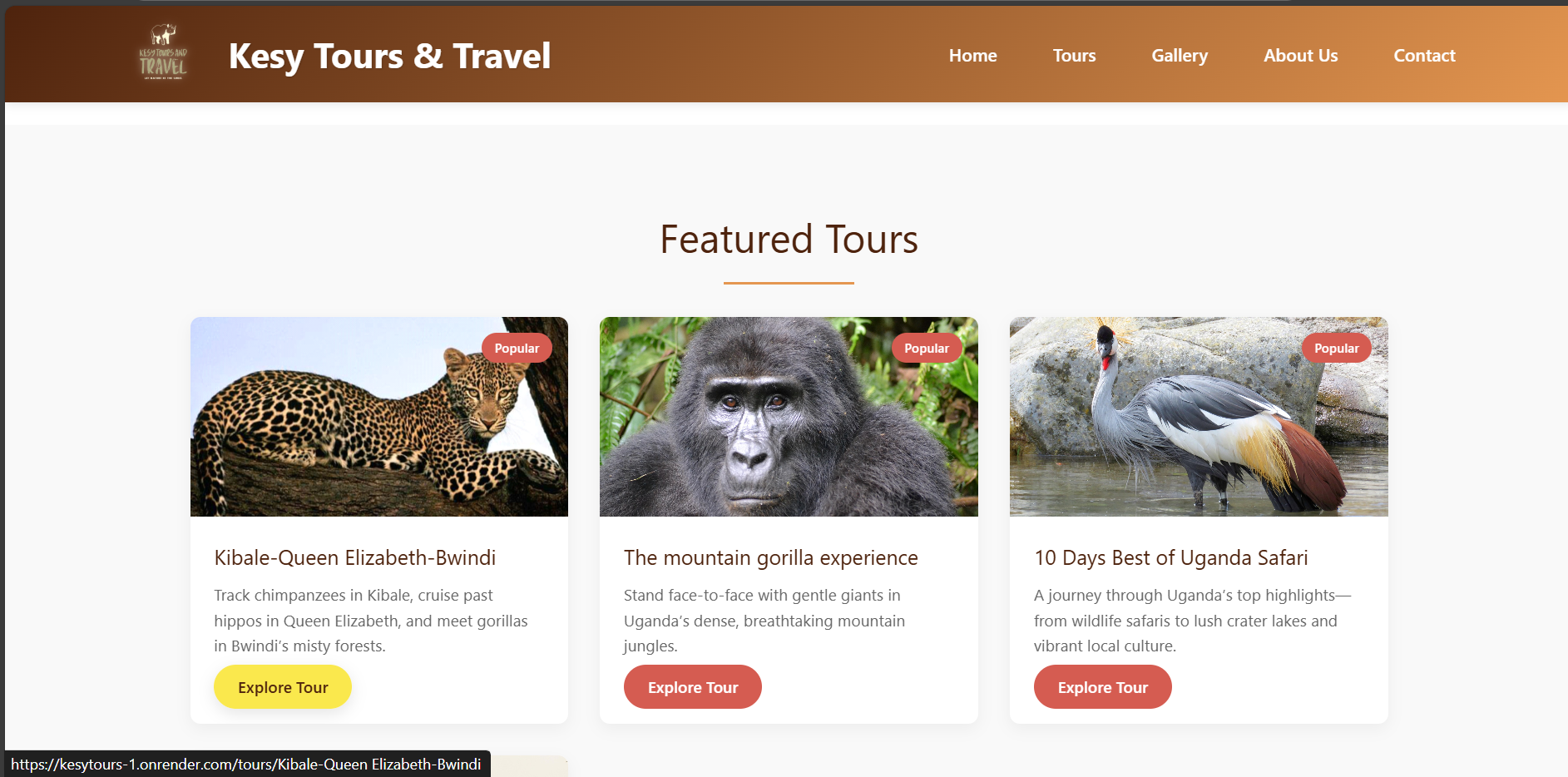 Kesy Tours Travel Platform